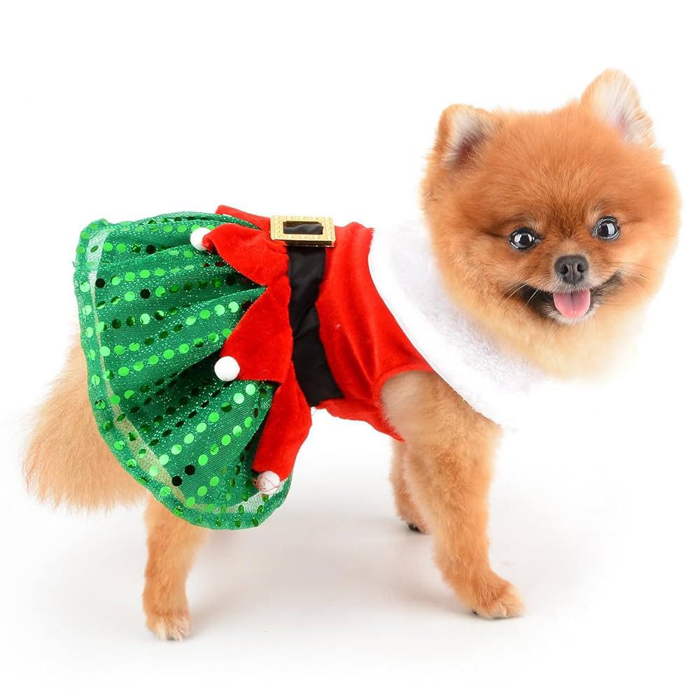 VESTIDO MAMÁ NOEL VERDE